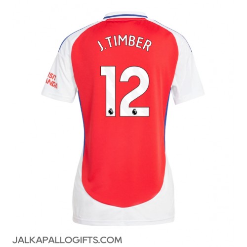 Arsenal Jurrien Timber #12 Kotipaita Naiset 2024-25 Lyhythihainen